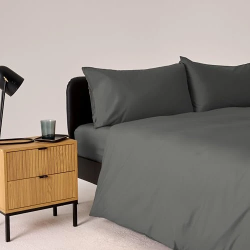 Bassetti Beddengoedset voor Frans bed, grijs, 100% katoen, 200 x 200 cm