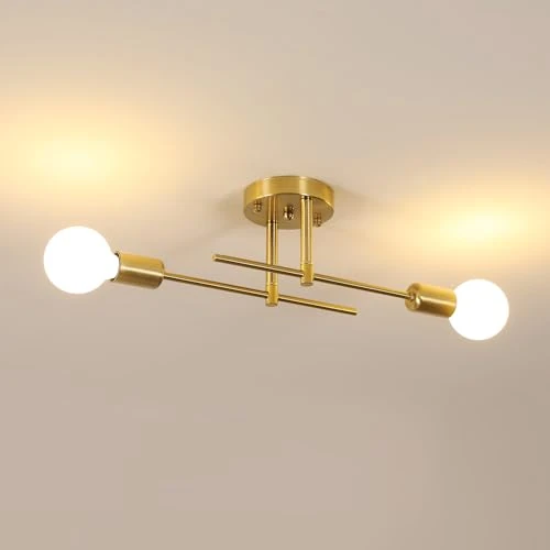 Zeitlich begrenztes Angebot: DELIPOP Deckenleuchte Vintage Industrial 2 Flammig Sputnik Kronleuchter E27 von 28.98 € auf 28.98 € (0.00% Rabatt)