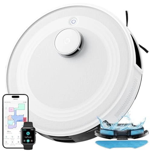 Limitiertes Angebot: LEFANT M2 Saugroboter Mit Wischfunktion, Mehrstufiges Mapping, Staubsauger Roboter mit No-Go-Zonen, 6000 Pa Steuerung über APP/Alexa, 2.4G/5GHz Wi-Fi, für Tierhaare, Teppiche und Hartböden von 499.99 EUR auf 499.99 EUR (Spare 0%)