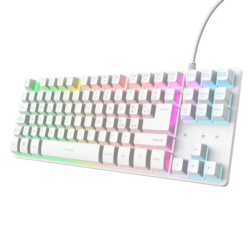 Zeitlich begrenztes Angebot: GXTrust Thado Italienisches Layout (QWERTY) TKL Tastatur, Weiß von 29.99 € auf 29.99 € (0.00% Rabatt)