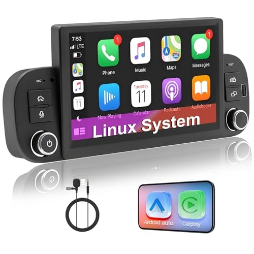 Limitiertes Angebot: RUXYAXFOL Autoradio für FIAT Panda 2013-2020, Unterstützung drahtlos/verkabelt Carplay/Android Auto+Mirror Link, Radio Unterstützung AM/FM/RDS/USB, BT,DSP,7 Zoll HD Touchscreen Autoradio von 197.77 EUR auf 197.77 EUR (Spare 0%)