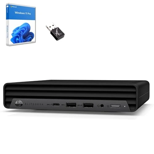 HP EliteDesk 800 G Intel i5 Business Office komputer multimedialny z 24-miesięczną ! USB 3.0 | Wi-Fi | Windows 11 Prof. 64-bitowy z pamięcią USB (800 G6 | 16 GB RAM | 512 GB SSD | W11 Pro)