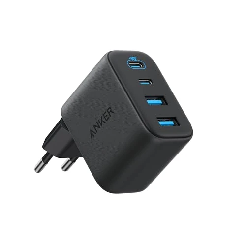 Offerta a tempo: Anker Caricatore USB C 50W,  Adattatore a 4 Porte con Potenza, con 2 USB C e  2 USB A, Design Compatto e Stabile, per iPhone 17 Pro Max/Serie 16-12, MacBook, iPad, Pixel, Galaxy ecc (Cavo excluso) - 24% da 24.99 € a 18.99 €