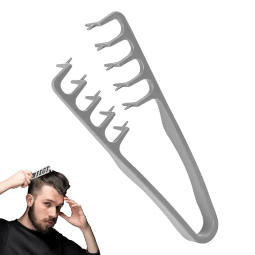 Offerta a tempo: Puasok Pettine Capelli per Texture, Pettine a Denti Larghi, Strumento Volumizzante per Radici, Uomini e Donne Accessorio per la Cura Del Parrucchiere, per Coprire le Cuciture - 25% da 7.99 € a 5.99 €