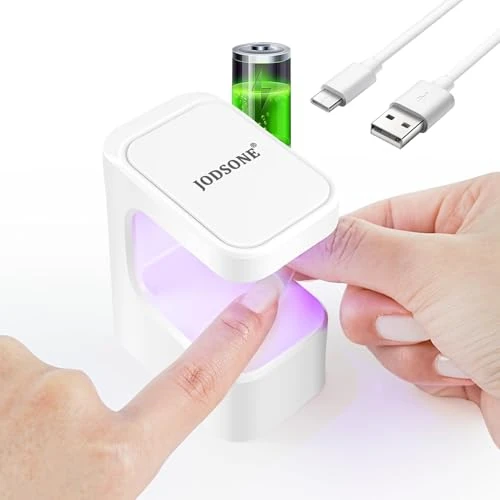 Offerta a tempo: JODSONE Mini Lampada UV LED Unghie, Luce UV Portatile, unghie per smalto gel, polygel, builder, tip, colla gel per principianti, salone fai da te, lampada USB per unghie da viaggio (Weiß) - 54% da 12.99 € a 5.99 €