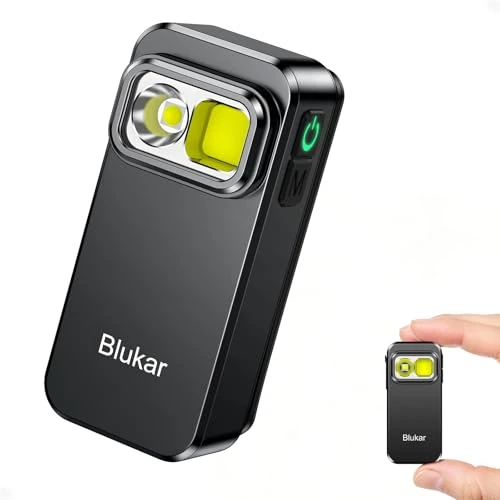 Offerta a tempo: Blukar Torcia LED Potente Ricaricabile, Mini Torcia EDC con Clip - 47% da 26.99 € a 14.24 €