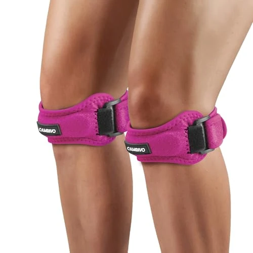 Offerta a tempo: CAMBIVO Tutore Ginocchio Rotulea Regolabile 2 Pezzi, Ginocchiera Ortopedica con Cuscinetto di Compressione, Ginocchiera Rotulea per Tendinite, Infortunio Sportivo, Corsa, Sport - 39% da 19.99 € a 12.18 €