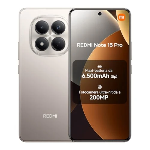 Tijdelijke aanbieding: Xiaomi Redmi Note 15 Pro, Smartphone 12+512 GB, 6500 mAh Batterij, 200 MP Camera, IP65, 6,77" FHD+ AMOLED Display, Titanium Color, 2 Jaar Garantie, Oplader niet inbegrepen van 399.89 EUR naar 379.90 EUR (korting 5%)