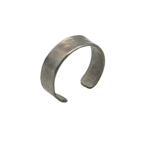 Antica Fucina Rho® - Anello Regolabile in Titanio Puro | Fine ed Essenziale – Spessore del metallo 0,8 mm | Lavorazione Artigianale 100% Made in Italy | Unisex | (Roma, 47-57 mm, Titanio)