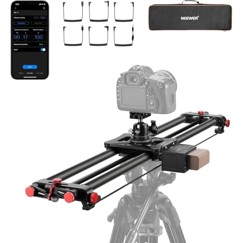 Offerta a tempo: NEEWER 31.5"/80cm Motorized Camera Slider con Controllo App, ER1 - 5% da 365.99 € a 347.69 €