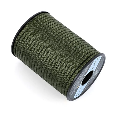 Limited-time offer: AiQInu 4 mm Paracord 30 m Spool, 30 m Spool, Load Capacity Nylon Survival Rope, 9 Core Strands Paracord Bands 550 lbs, All-Purpose Rope, Bracelet, Dog Lead, Nylon Cord, Army Green from 10.45 £ to 10.45 £ (save 0.00%)