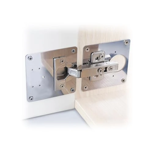 Offre limitée : Daimann Kit de 16 plaques de réparation pour charnières mobiles avec 64 vis – Supports en acier inoxydable renforcés pour portes d'armoire, cuisine et portes – Solution pour bois endommagé et trous de 14.76 € à 14.76 € (0.00% de remise)