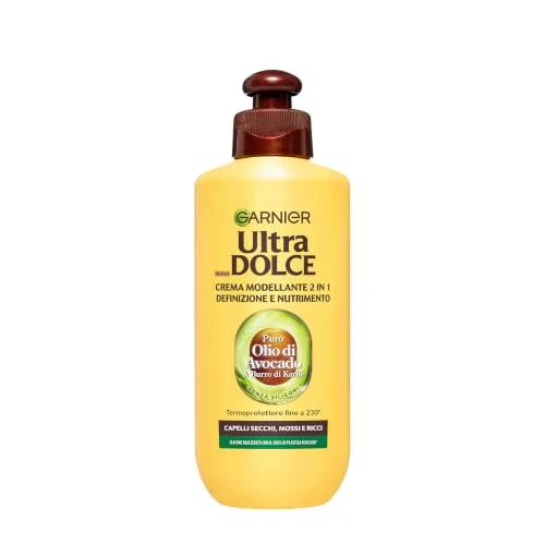 Offerta a tempo: Garnier Crema Modellante 2 in 1 Ultra Dolce Puro Olio di Avocado, 200 ml - 32% da 3.99 € a 2.72 €