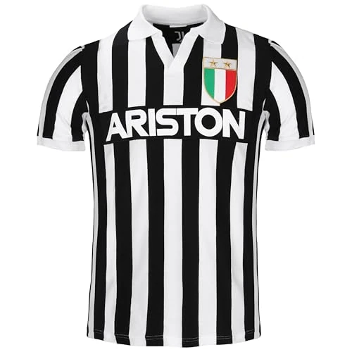 Offerta a tempo: Juventus - Maglia Storica Home 1984/85, Prodotto Ufficiale, T-Shirt da Uomo, Maglietta da Calcio, S - 25% da 59.95 € a 44.99 €