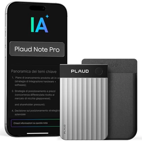 Tijdelijke aanbieding: Plaud Note Pro Digitale AI Spraakrecorder voice recorder met AI Transcriptie en samenvattingen audio multimodale Professionals en teams opname audiorecorder voor colleges vergaderingen met behuizing van 189.00 € naar 159.90 € (15% k