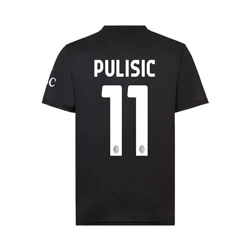 Offerta a tempo: A.C. Milan - Maglia Home/Away Replica Stadio, Stagione 2025/2026, Maglia Home Pulisic, Prodotto Ufficiale, Bambino, Taglia 4 Anni - 41% da 39.90 € a 23.37 €