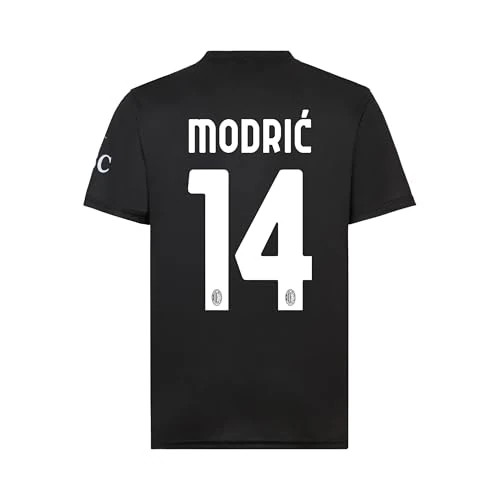A.C. Milan - Maglia Home/Away Replica Stadio, Stagione 2025/2026, Maglia Home Modric, Prodotto Ufficiale, Bambino, Taglia 12 Anni