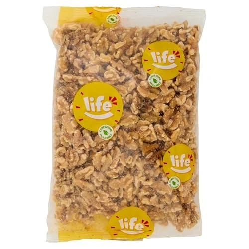 Offerta a tempo: LIFE Noci Sgusciate - Frutta Secca, Snack in Pratico Sacchetto, Vegano 100% Naturale, Formato Convenienza 750g - 37% da 18.87 € a 11.90 €