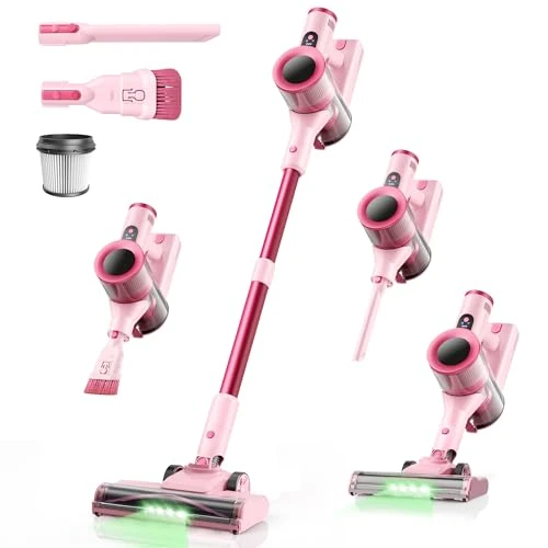 Offerta a tempo: Aspirapolvere Senza Fili, 45KPa 50Mins Scopa Elettrica Senza Fili con Autoportante, Display LED intelligente,Leggero aspirapolvere ricaricabile antigroviglio,Potente per Pavimenti/Tappeti/Peli Animali - 66% da 289.99 € a 99.49 €