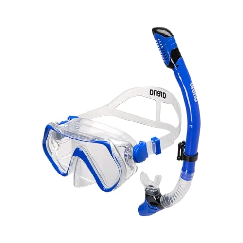 Offerta a tempo: arena Set Maschera Panoramica e Boccaglio Adulti, Maschera Snorkeling Unisex, Maschera Panoramica con Visione Ampia, Boccaglio Snorkeling con Tecnologia Anti-Infiltrazione, Silicone Ipoallergenico - 29% da 35.00 € a 24.99 €
