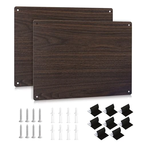 Oferta limitowana: Wukong Tablica magnetyczna A3 42 x 30 cm – 2 szt. samoprzylepna tablica ze stali nierdzewnej z wykończeniem słojów drewna, odporna na zarysowania tablica magnetyczna do domu, kuchni, biura lub lodówki z 112.14 zł na 112.14 zł (oszczędź 