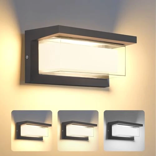 Offre limitée : Mille Lucciole LED 24W Applique Murale Exterieur Interieur Lumière Réglable 3 Couleurs IP65 Étanche Lampe Murale Extérieures Moderne Applique Rectangle Aluminium Pour Balcon Jardin Cour Porche de 34.99 € à 34.99 € (0.00% de remise)
