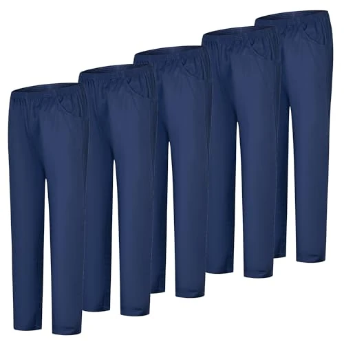 Offerta a tempo: MISEMIYA Paquetes de 5 Unidades-Pantalón Sanitarios Bz-5-8312 Lavoro, Blu Navy, L (Pacco da 5) Unisex-Adulto - 69% da 69.99 € a 21.50 €