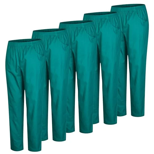 Zeitlich begrenztes Angebot: MISEMIYA Pack 5 Pcs - Arbeitshosen Unisex ELASTISCHE Taille UNIFORM KLINIK Krankenhaus Reinigung 5-8312, grün, L von 52.65 € auf 52.65 € (0.00% Rabatt)