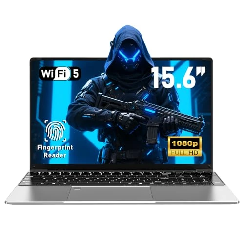 FUNYET Laptop, 39,6 cm (15,6 Zoll) Win11 Gaming-Laptop, Prozessor R7-5700U, 32 GB RAM + 1 TB SSD, FHD1920 x 1080, Entriegelung per Fingerabdruck, tragbar, Tastatur mit Hintergrundbeleuchtung, Notebook