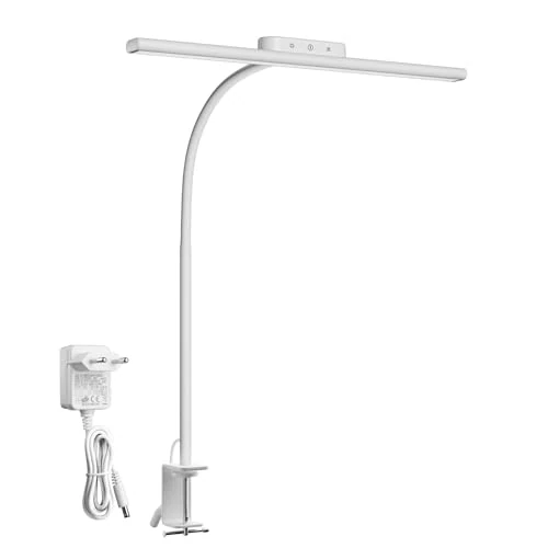 Offerta a tempo: Lepro Lampada da Tavolo LED Clip Touch 750LM,Bianco - 35% da 45.99 € a 29.89 €