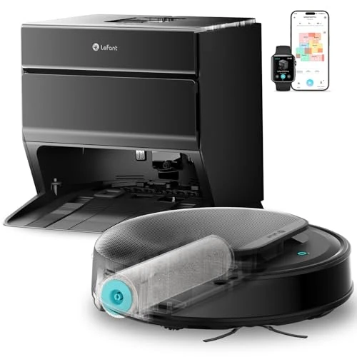 Offerta a tempo: Lefant M5 Pro Robot Aspirapolvere Lavapavimenti con Rullo, Mappatura Laser dToF, Aspirazione 18000Pa, Zero-Groviglio, Lavaggio Rullo 75°C con Asciugatura, Stazione Autopulente, Alexa/App, Nero - 68% da 1699.99 € a 539.99 €
