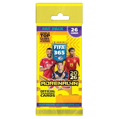 Panini FIFA 365 2026 Sammelkarten-Spiel Fat Pack 24 Karten + 2 Bonuskarten