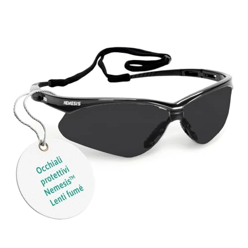 Offre limitée : Ansell KleenGuard Nemesis Lunettes de Sécurité, Protection EPI, Lunettes Légères Enveloppantes pour Chantier, Tir, Extérieur et Industrie – Verres Fumés et Monture Noire, 1 Paire de 12.95 € à 10.59 € (18% de remise)