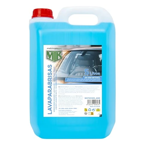 Offerta a tempo: Motorkit MTK Liquido Lavavetri 5 L, Senza Metanolo, Pulizia Efficace di Insetti, Fango, Grasso e Pioggia, Manutenzione e visibilità Sicura per Auto - 0.00% da 9.91 € a 9.91 €