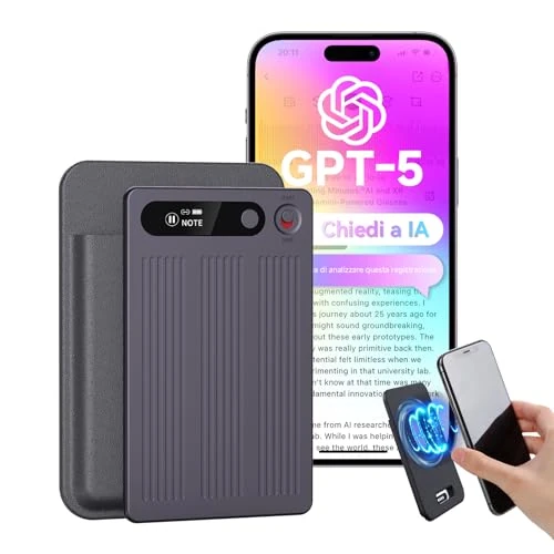 NUASI AI Voice Recorder with 64GB Memory - Transcription and Automatic Summary, Over 80+ Languages, Professional Digital Recorder for Meeting/Lessons/Interviews, App Control, with Storage Case