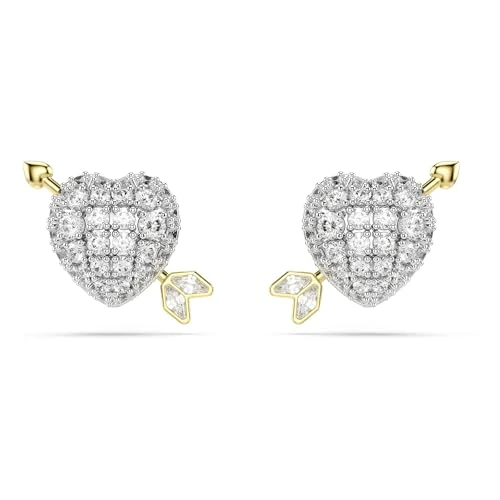 Offerta a tempo: Swarovski Orecchini a lobo Idyllia, Taglio misto, Cuore con freccia, Bianchi, Mix di finiture - 45% da 129.00 € a 70.99 €