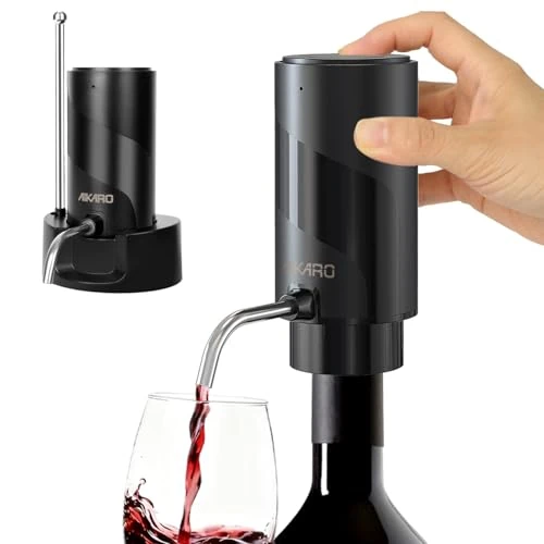 Offre limitée : AIKARO - Aérateur-Verseur de vin électrique Rechargeable Décanter électronique automatique et Socle de 17.59 € à 21.99 € (-25.01% de remise)
