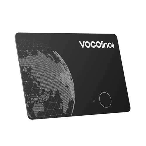 Limited offer: VOCOlinc Air Tag Alternative Card Compatible with Apple Where Is & Android Google Find My Device App, Bluetooth Rechargeable Wallet Tracker Card Ultra Slim for Wallet/Luggage/Bags/Suitcase from 23.99 EUR to 23.99 EUR (save 0%)