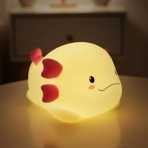 LEIGHT Axolotl Nachtlampje voor kinderen, oplaadbaar met touch-bediening, bedlampje voor kinderkamer, perfect cadeau voor baby's en kinderen, G
