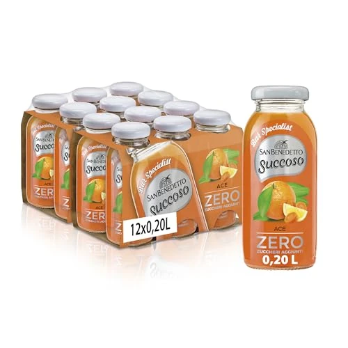Offerta a tempo: San Benedetto, Succoso Zero Bar Specialist ACE, 12x200 ml, Bevanda a base frutta Leggera e gustosa, Senza Zuccheri aggiunti - 0.00% da 13.07 € a 13.07 €