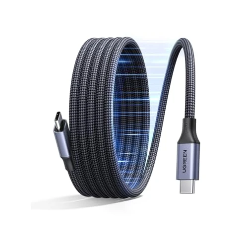 Limited-time offer: UGREEN Magnetic USB C Cable 240W Coiled USB C to USB-C Charging Cable, 1M from 12.99 £ to 9.49 £ (save 27%)
