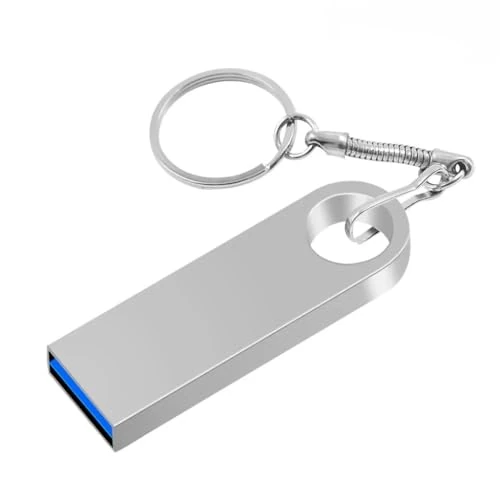 1 llavero de metal USB 3.0, unidad flash de metal, 16 GB, impermeable, memoria USB de alta velocidad