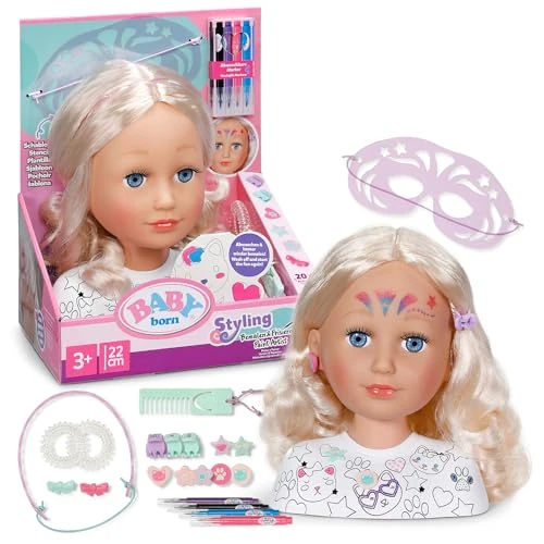 Offerta a tempo: BABY born Testa da acconciare Paint Artist con accessori - 50% da 29.99 € a 15.13 €