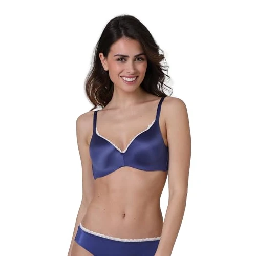 Offerta a tempo: Lovable Reggiseno con Ferretto Sfilabile 2 in 1 | Coppe Preformate Elastiche Imbottite in Microfibra | Effetto Lift Naturale | Intimo 24H Lift Donna, Blu violaceo, 34 / 3B - 32% da 39.90 € a 27.14 €