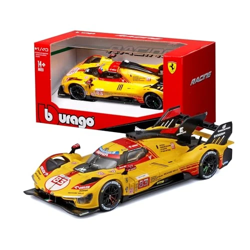 Offerta a tempo: Bburago - Ferrari 499P 24H LMH Hypercar 2024#83, Auto Diecast in Scala 1:43, Replica Dettagliata della AF Corse per Le Mans, Licenza Ufficiale Ferrari, Età Consigliata 14+ Anni - 0.00% da 21.02 € a 21.02 €