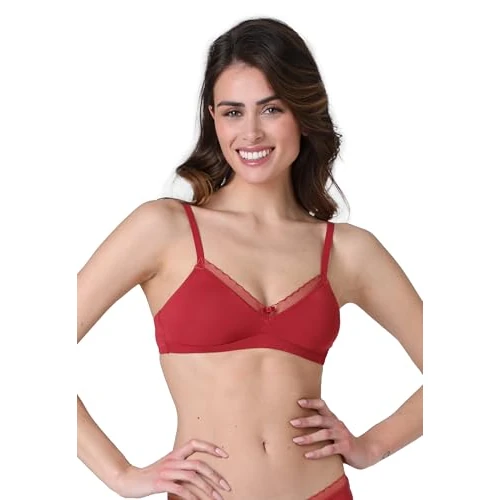 Lovable Senza Ferretto E Coppe Non Imbottite Preformate In Microfibra Soft, Sostegno, Art. 027o, My Daily Comfort Sujetador, Opaco, Frambuesa, 34 / 3C Mujeres