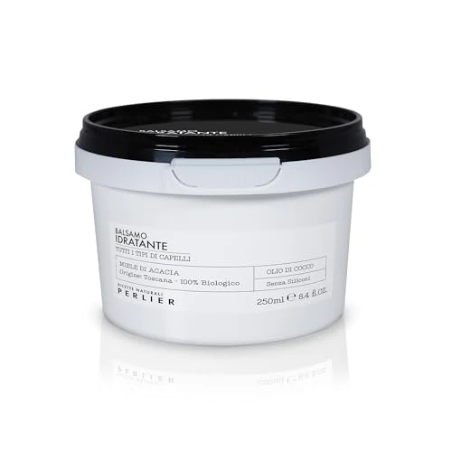 Offerta a tempo: Perlier - Balsamo Idratante, 250 Ml, Tutti i Tipi di Capelli, Formula Idratante con Miele Biologico e Olio Di Cocco, Trattamento Districante e Ammorbidente, Cura dei Capelli Italiana - 0.00% da 13.90 € a 13.90 €