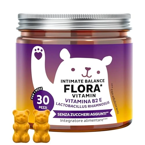 Oferta limitada: Intimate Balance Flora Vitamin – Bienestar Íntimo – con Vitamina B2 (Riboflavina) y Vitamina C - Multivitaminas – 30 unidades (1 mes) – Sin azúcares añadidos, Vegano – Bears with Benefits de 19.90 EUR a 16.40 EUR (ahorro 18%)