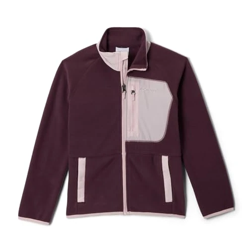 Zeitlich begrenztes Angebot: Columbia Youth Fast Trek 5 Full Zip Fleecejacke mit durchgehendem Reißverschluss, Moonvista/Mineral Pink, Größe L von 33.25 € auf 33.25 € (0.00% Rabatt)