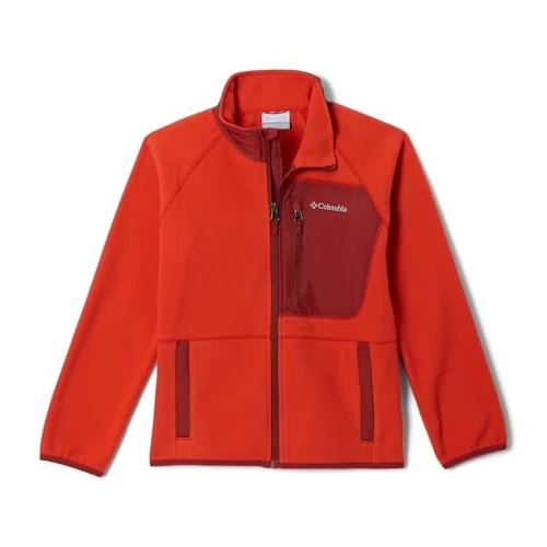 Zeitlich begrenztes Angebot: Columbia Youth Fast Trek 5 Full Zip Fleecejacke mit durchgehendem Reißverschluss, Super Sonic/Red Oxide, Größe XS von 35.00 € auf 35.00 € (0.00% Rabatt)